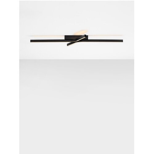 Nova Luce Mat črna aluminijasta LED zatemnitvena stropna svetilka 50x100 cm Akro &amp;ndash; Slike