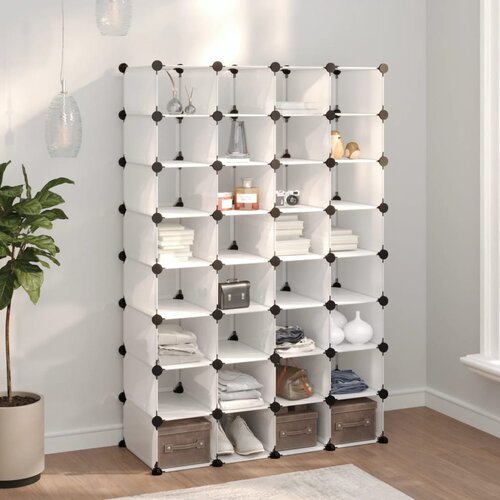 VidaXL Stalak za cipele prozirni 93 x 36,5 x 140 cm PP Slike