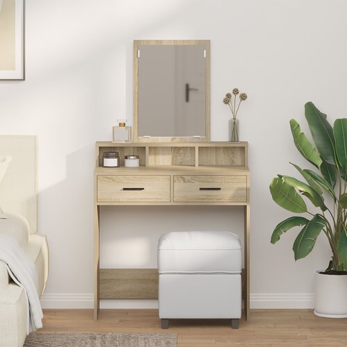 vidaXL Sonoma hrast Drvna ploča s furnirom 79 x 41 x 140 cm Cijene