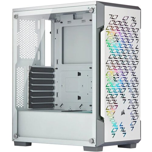 Corsair iCUE 220T RGB Airflow Tempered Glass Mid-Tower Smart Case White EAN:0840006609728 Cijene