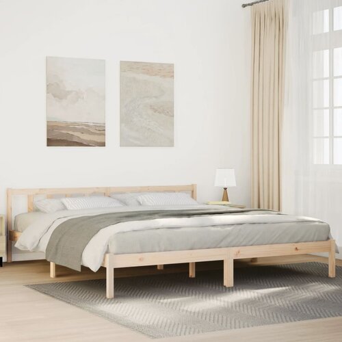  Dugi okvir kreveta bez madraca 200 x 220 cm od borovine Cene