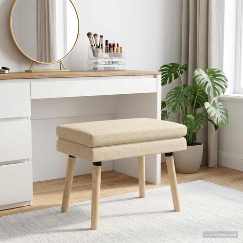  Klupa s dvostrukim slojem Krem 60 x 40 x 46 cm Tkanina Cene