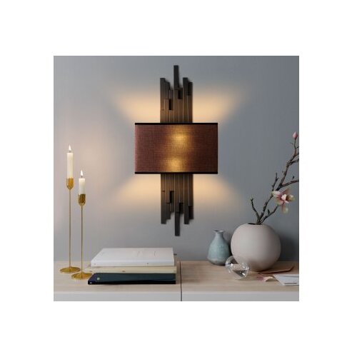 Opviq Zidna lampa Axis-15103, 35x75x10cm, IP20, Crno-smeđa Cene