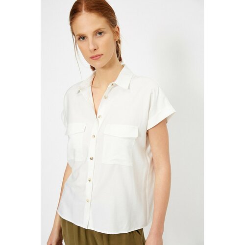 Koton Women&amp;#039;s Ecru Shirt Slike