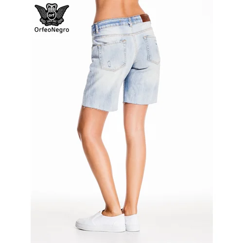 Fashion Hunters Blue denim shorts a'la Bermuda