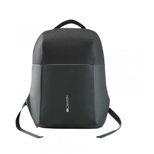 Canyon BP-9 Anti-theft backpack for 15.6'' laptop, material 900D glued polyester and 600D polyester, black, USB cable length0.6M, 400x210x480mm, 1kg,capacity 20L - CNS-CBP5BB9