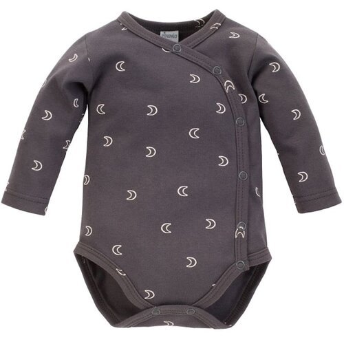 Pinokio Kids&amp;#039;s Dreamer Buttoned Longsleeve Bodysuit Graphite/Pattern Slike