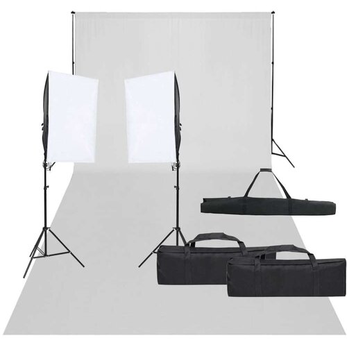  Oprema za fotografski studio sa setom svjetala i pozadinom Cijene