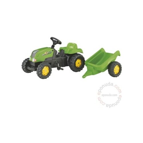 Rolly Toys Traktor na pedale za decu sa prikolicom Rolly kid Green Slike