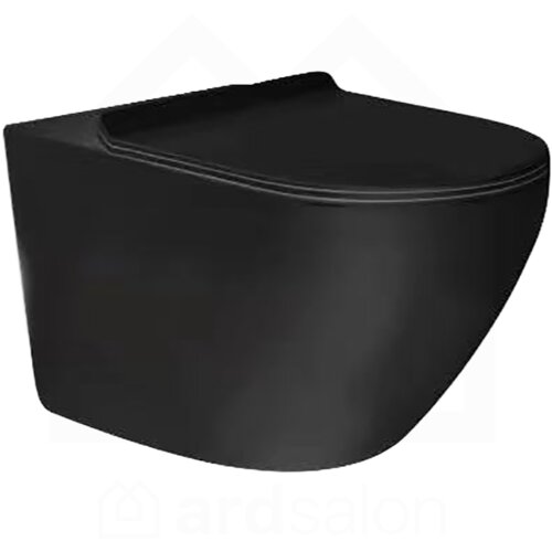 Nero konzolna wc &amp;scaron;olja rimless, tornado crna D-PM3641B Slike