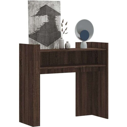  Konzolni stol boja hrasta 100x35x90 cm konstruirano drvo Slike