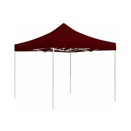 Profesionalni šotor za zabave aluminij 3x3 m vinsko rdeč