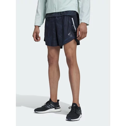 Adidas Športne kratke hlače Designed For Running For The Oceans HM1213 Črna Regular Fit