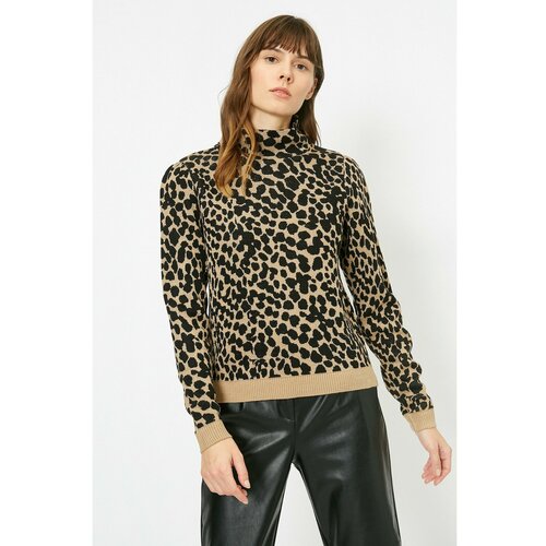 Koton Leopard Patterned Knitwear Sweater Slike