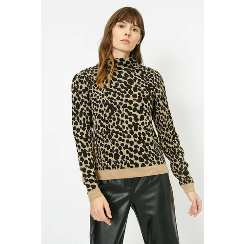 Koton Leopard Patterned Knitwear Sweater