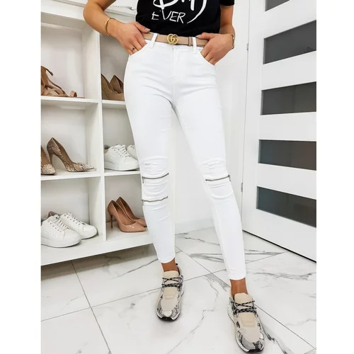 DStreet Women's white Skinny Fit jeans UY0313