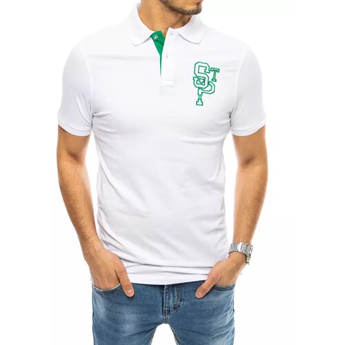 DStreet Men's white polo shirt with embroidery PX0439 Cijene