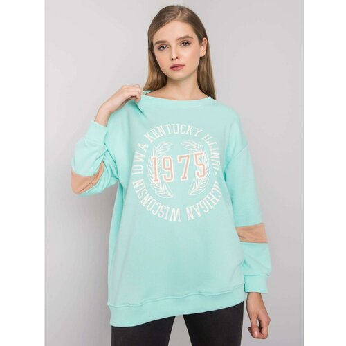 Fashion Hunters Oversized cotton oversize sweatshirt with a print Slike