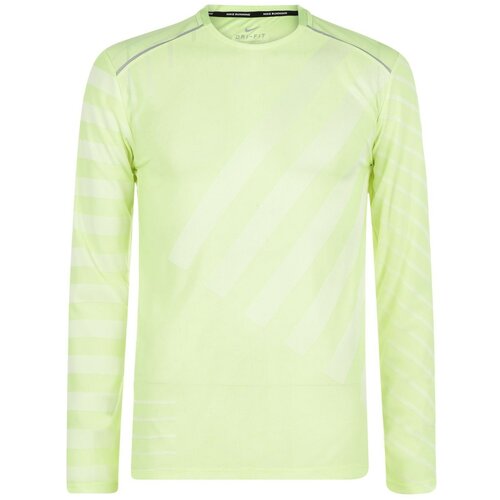 Nike Tech Knit majica dugih rukava muška | siva | svetlozelena Slike