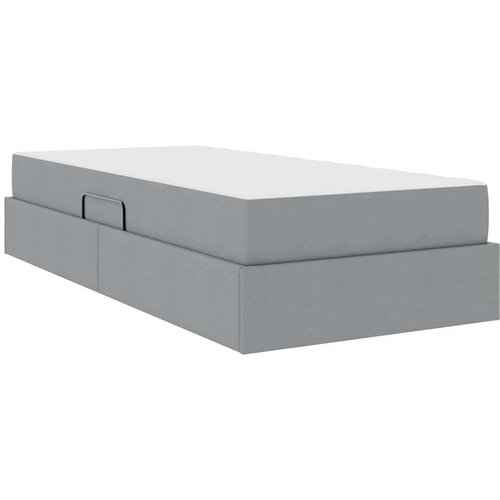  Krevet s madracem i skladi&amp;scaron;tem Svijetlo siva 90 x 200 cm - Svjetlosiva 90 x 200 cm Slike