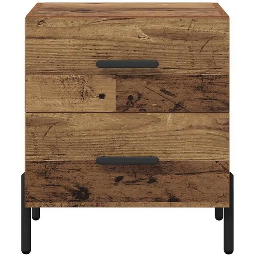 VidaXL Noćni ormar Staro drvo 40 x 35 x 47.5 cm Konstruirano drvo Slike