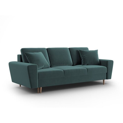 Cosmopolitan Design Petrolej zelena bar&amp;scaron;unasti sklopiva/s prostorom za odlaganje sofa 235 cm Kyoto &amp;ndash; Slike