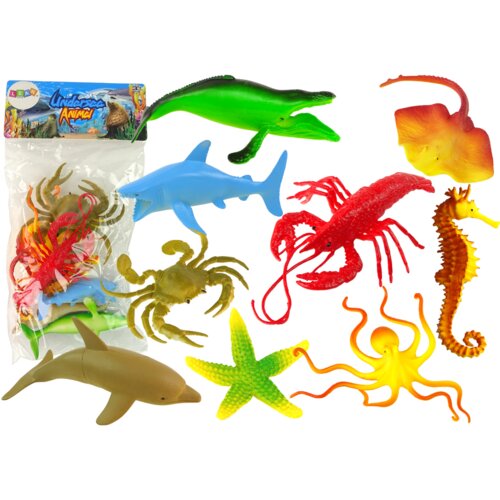  Set of Ocean Sea Animal Figures 9 pcs. Cene