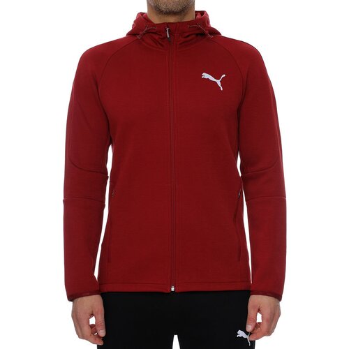 Puma Muški duks EVOSTRIPE FZ HOODIE crveni Cene