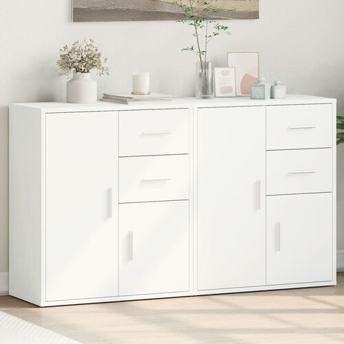 vidaXL Komoda 2 kosa bela 60x31x70 cm inženirski les Cene