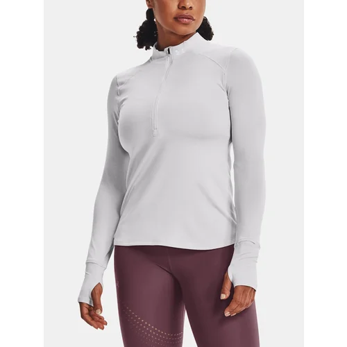 Under Armour T-shirt Qualifier Run 2.0 1/2 Zip-GRY - Women's