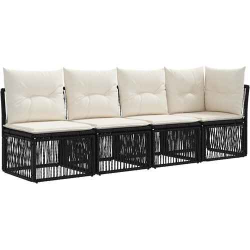 SOFA za 4 osobe s lijevom rukom 4 pcs 4-Broj sjedala Crna Cijene