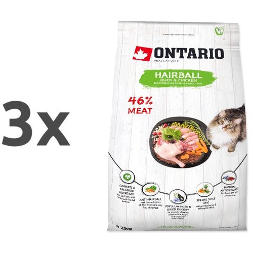 Ontario Cat Hairball - raca in pi&scaron;čanec 3 x 2 kg Cene
