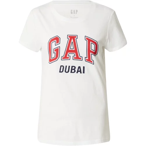 GAP Majica 'DUBAI' crvena / crna / bijela