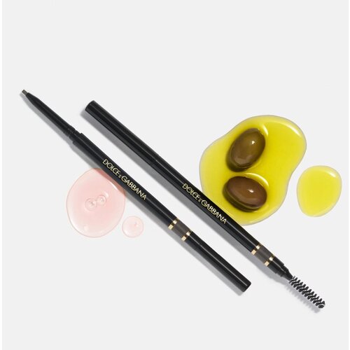 Dolce &amp;amp; Gabbana Brow Restyler Pencil olovka za obrve sa četkicom nijansa 06 Naturally Black - Warm Black Brown 0.09 g Slike