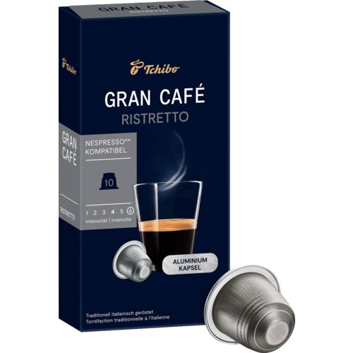 TCHIBO kapsule Gran Café Ristretto za Nespresso aparate 10/1, Srebrne Cijene