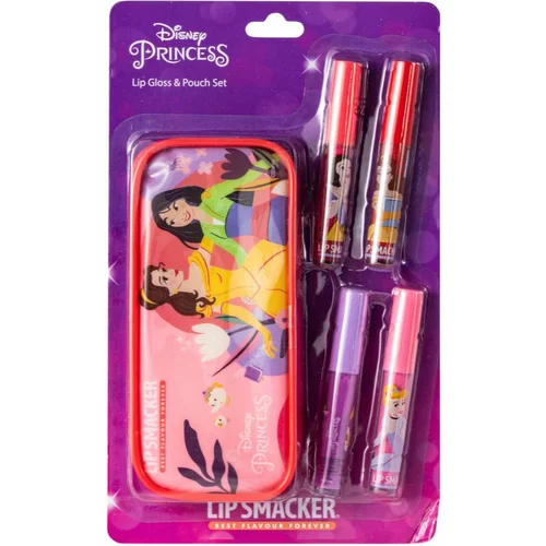 Disney Princess Lip Gloss & Pouch Set set sjajila za usne s etuijem za djecu 4 kom