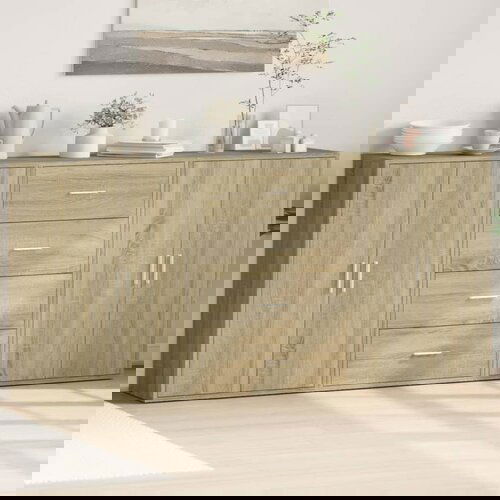 VidaXL Komoda 3 kom boja hrasta sonome 60x31x84 cm konstruiranog drva Slike
