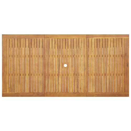  Vrtni set za objed 7 kom. 6-sjedala Smeđa Čvrsto drvo akacije 200 x 100 x 74 cm Slike