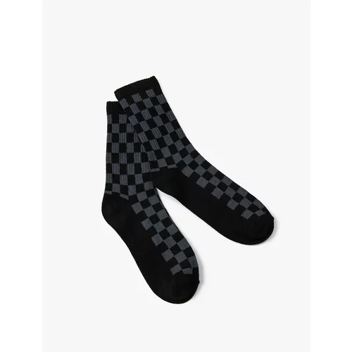 Koton Checkerboard Patterned Socks