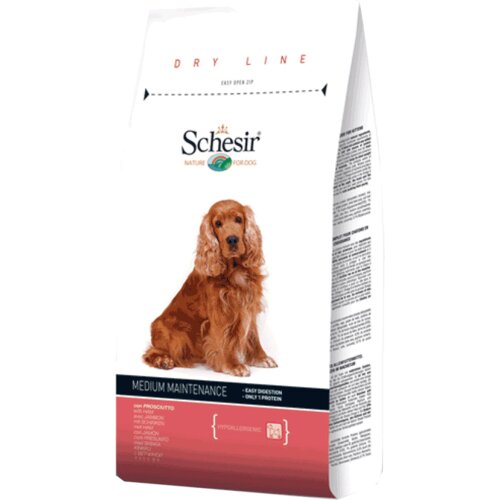Schesir Dog Dry Medium/Large Maintenance sa šunkom - 12 kg Cene
