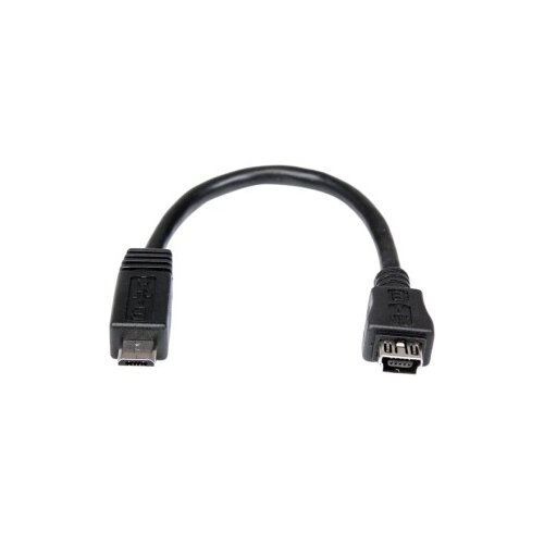 StarTech.com UUSBMUSBMF6 USB kabel 0,15 m Mini-USB B Micro-USB A Crno Cene