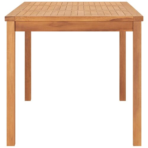  Vrtni blagovaonski set od 7 dijelova 160x80 cm masivno tikovino drvo Smeđa Slike