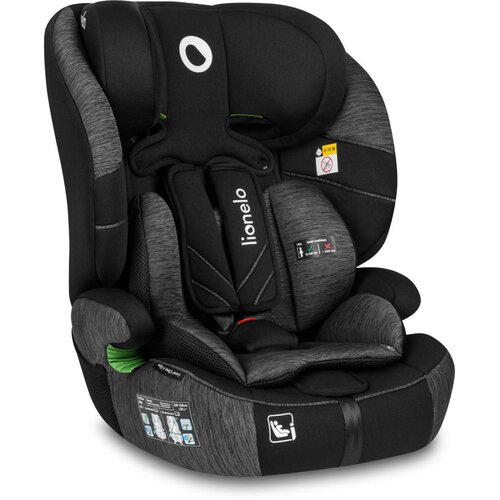 Lionelo Avtosedež Lionelo Levi One i-Size 9-36 kg (76-150 cm) brez isofixa, črno-siv Slike