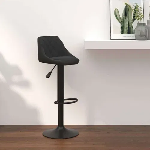  Barski stolček črn žamet, (20817424)