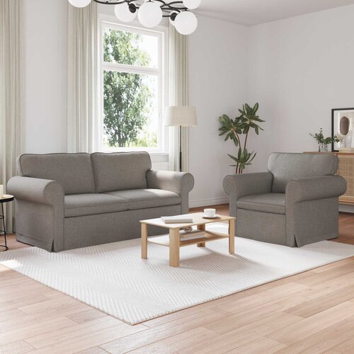  Set sofe 2 pcs Sivo-smeđa 175 x 82 x 80 cm tkanina Cene