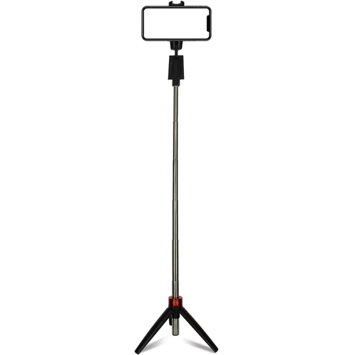 AVIZAR Izjemno kompaktna selfie palica s stojalom in vgrajenim daljinskim upravljalnikom Bluetooth – crna, (20630979)