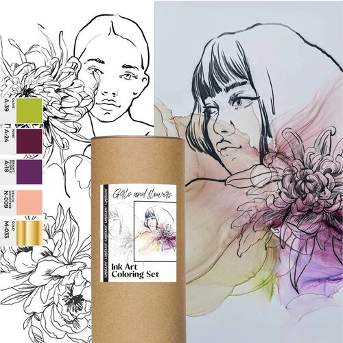  Set tinte KAMENSKAYA &amp;#039;GIRLS AND FLOWERS&amp;#039; KORISTI SE Slike