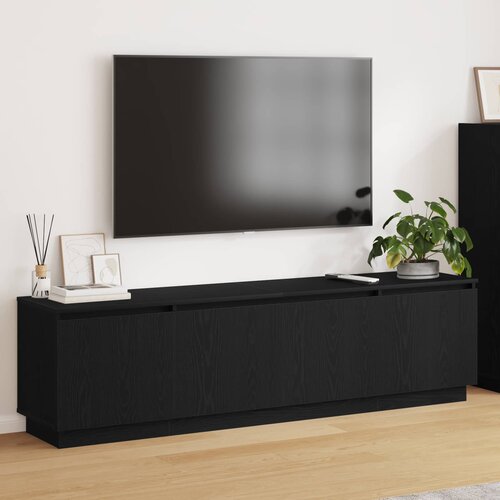 TV ormar Crni hrast 180 x 38 x 49 cm Konstruirano drvo Cijene