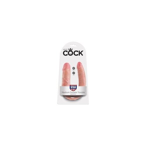 King Cock dvojni dildo Double Trouble 5.5, 14cm Cene