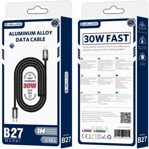 forcell JELLICO USB-C LIGHTNING PD KABEL 30W ZA APPLE IPHONE 11 12 13 14, (5000334584) Cene